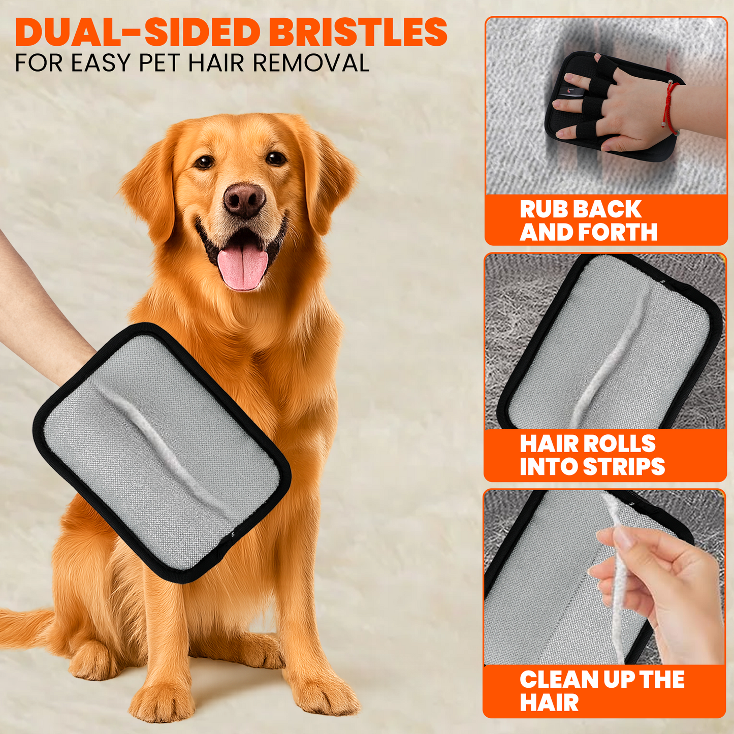 Reusable Pet Hair Gloves – Remove Fur While You Pet