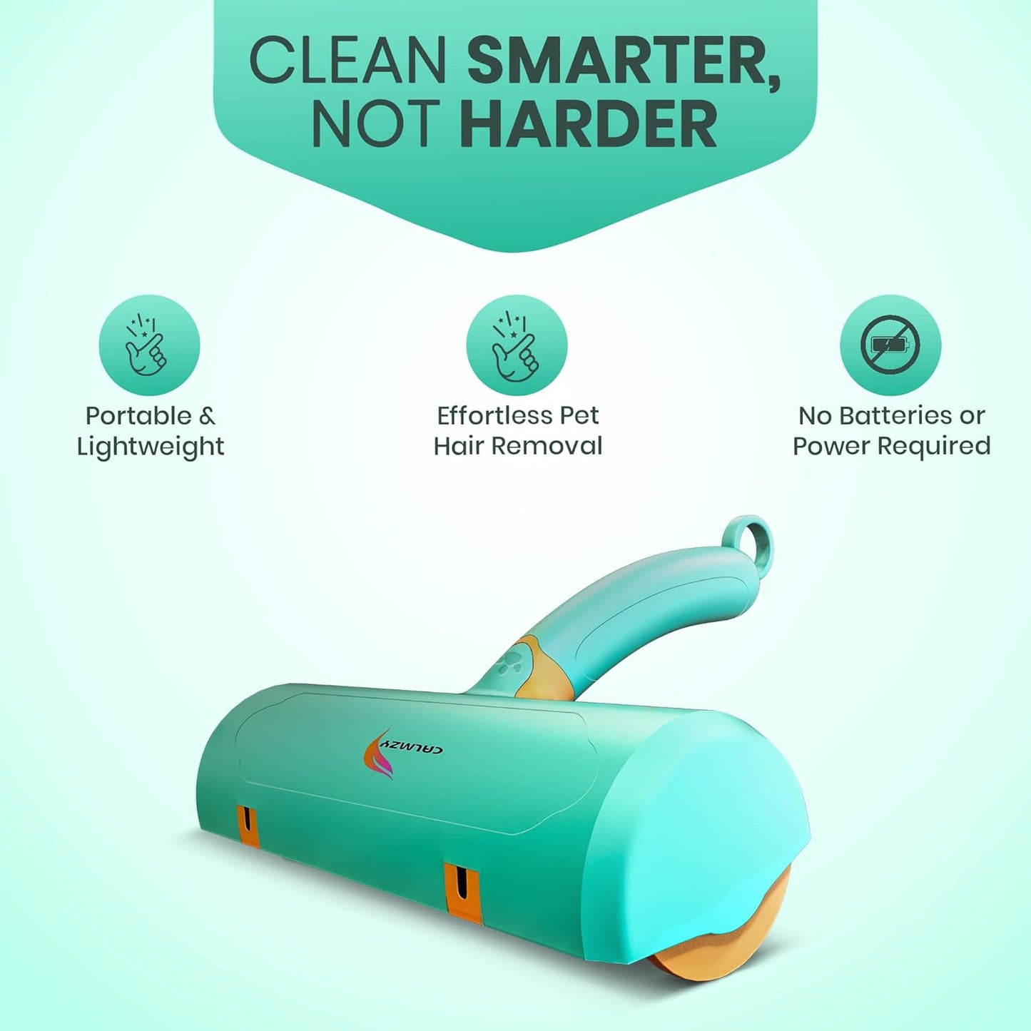Reusable Pet Hair Cleaner–  Fast & Mess-Free Cleaning - Orange