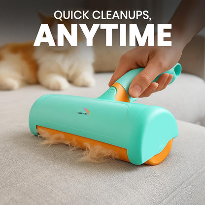 Reusable Pet Hair Cleaner–  Fast & Mess-Free Cleaning - Orange