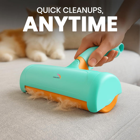 Reusable Pet Hair Cleaner–  Fast & Mess-Free Cleaning - Orange